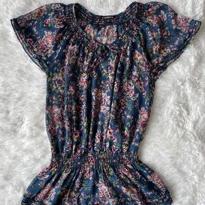 Light and airy semi sheer blouse